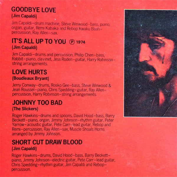 Jim Capaldi : Short Cut Draw Blood (LP, Album)