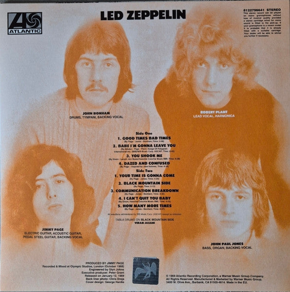 Led Zeppelin : Led Zeppelin (LP, Album, RE, RM, 180)