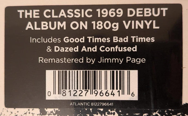 Led Zeppelin : Led Zeppelin (LP, Album, RE, RM, 180)