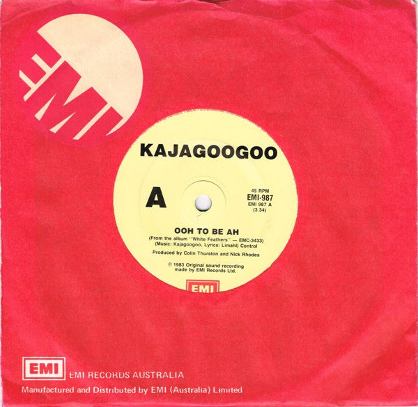 Kajagoogoo : Ooh To Be Ah (7", Single)