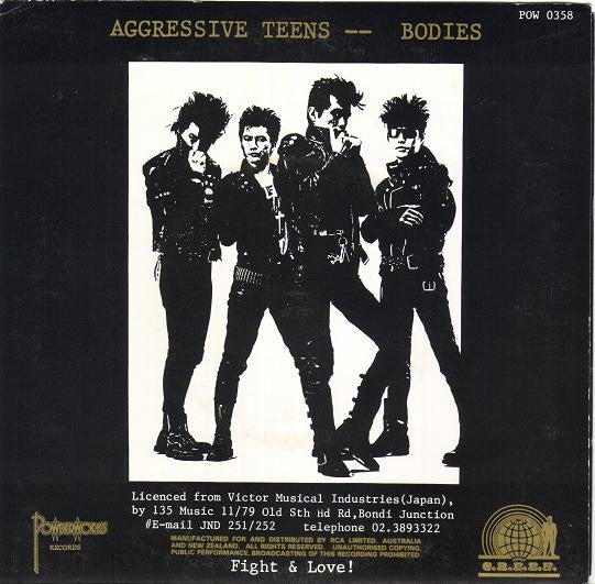 The Star Club : Aggressive Teens/Bodies (7", Single)