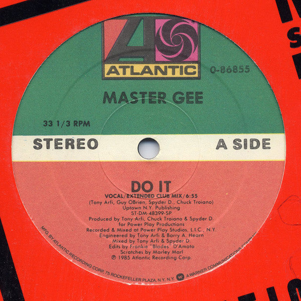 Master Gee : Do It (12&quot;)