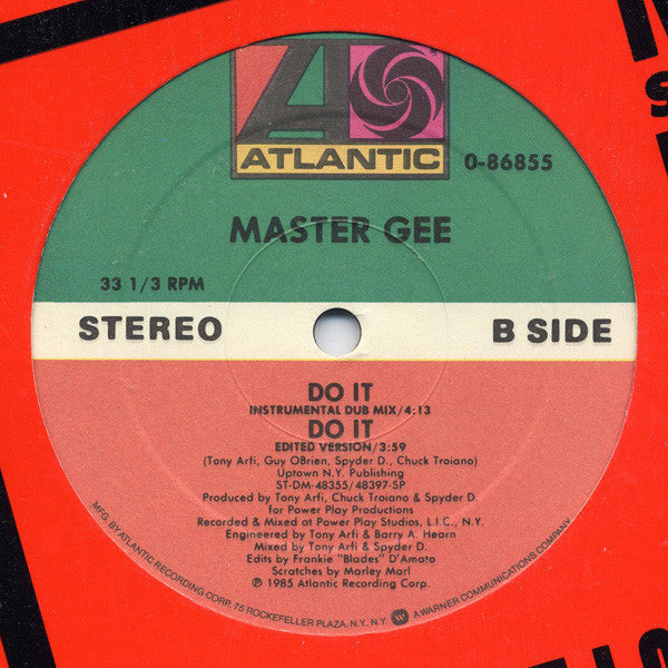 Master Gee : Do It (12")