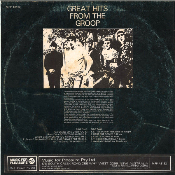 The Groop (3) : Great Hits From The Groop (LP, Comp)