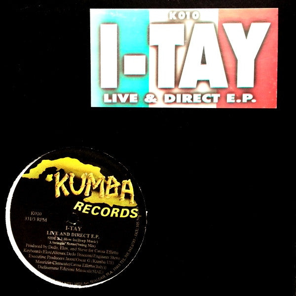 I-Tay : Live And Direct  E.P. (12", EP)