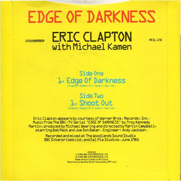 Eric Clapton With Michael Kamen : Edge Of Darkness (7", Single)