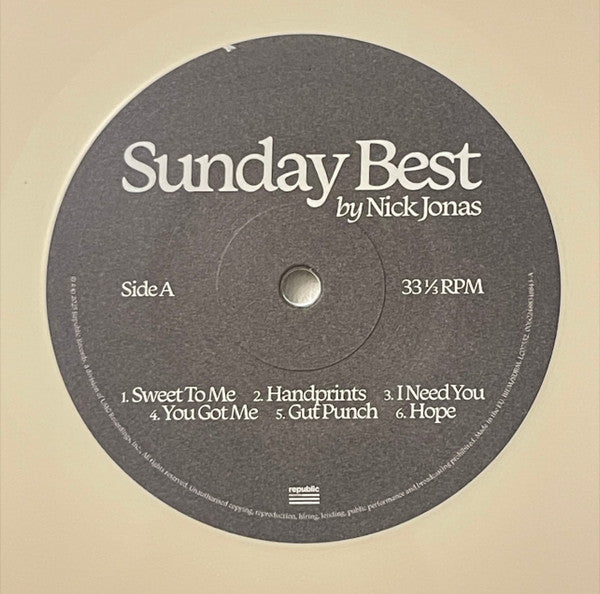 Nick Jonas : Sunday Best (LP, Album, Bon)