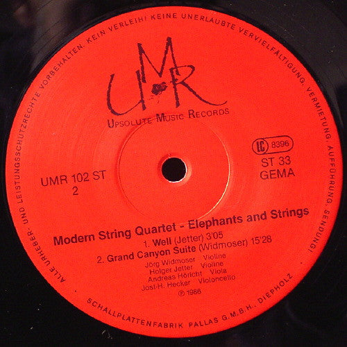 Modern String Quartet : Elephants & Strings (LP)