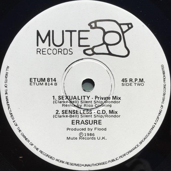 Erasure : Sometimes (Shiver Mix) (12", Single, Ltd)