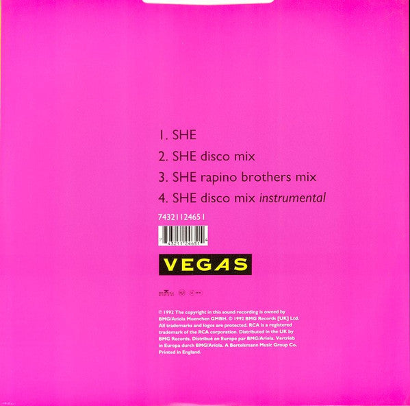 Vegas (8) : She (12", Maxi)