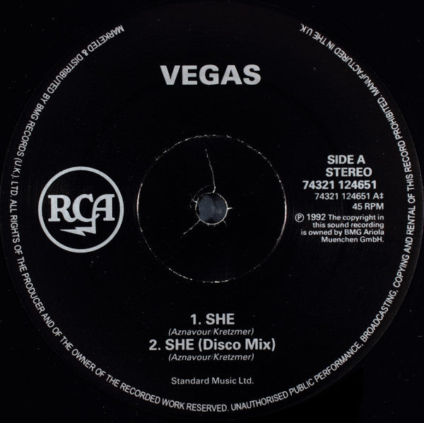 Vegas (8) : She (12", Maxi)