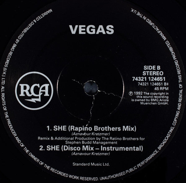 Vegas (8) : She (12", Maxi)