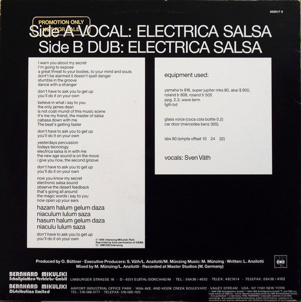 Off : Electrica Salsa (Baba Baba) (12", Maxi)