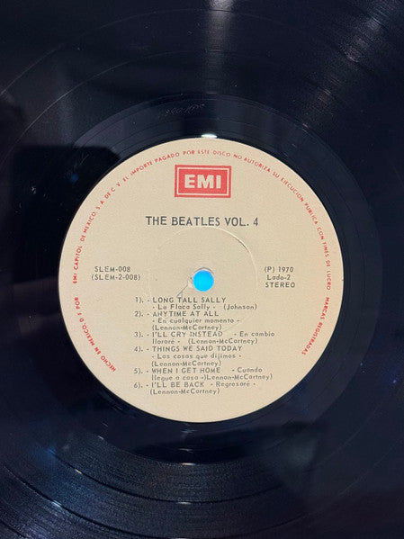 The Beatles : Vol.4 Versiones Originales De la Pelicula Yea! - Yea! - Yea!  (LP, Album, RE)