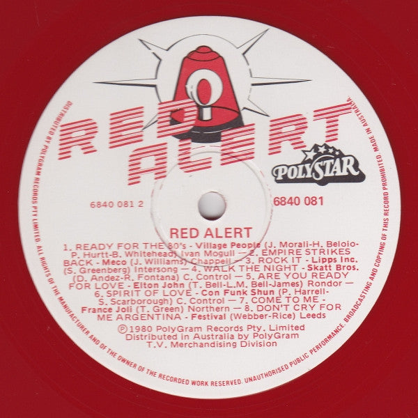 Various : Red Alert (LP, Comp, Red)