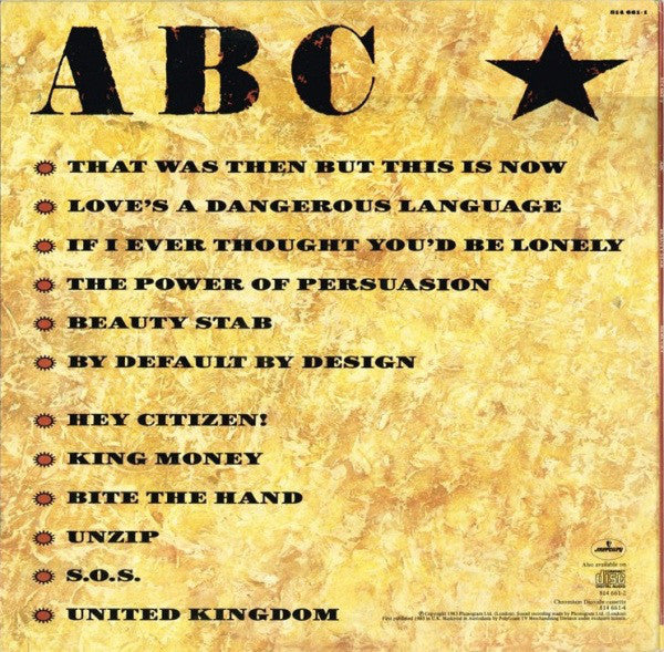 ABC : Beauty Stab (LP, Album)