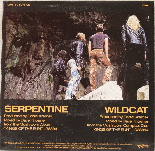 Kings Of The Sun : Serpentine (7", Single, Ltd)