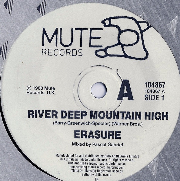 Erasure : River Deep Mountain High / Ship Of Fools (7&quot;, Single)