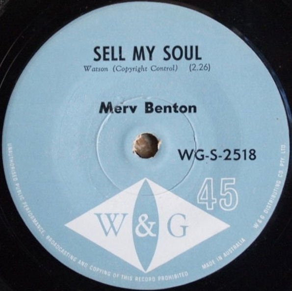Merv Benton : We Got Love / Sell My Soul (7", Single)