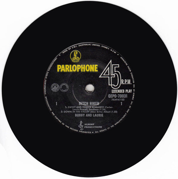 Bobby And Laurie : Hitch Hiker EP (7", EP)