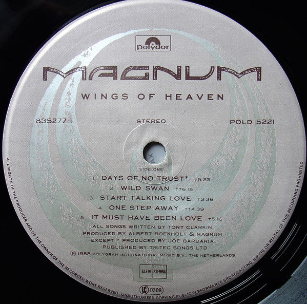 Magnum (3) : Wings Of Heaven (LP, Album)