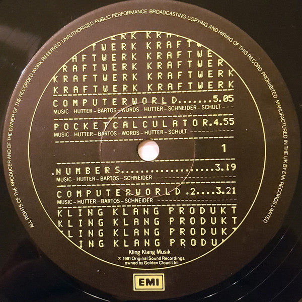 Kraftwerk : Computer World (LP, Album)