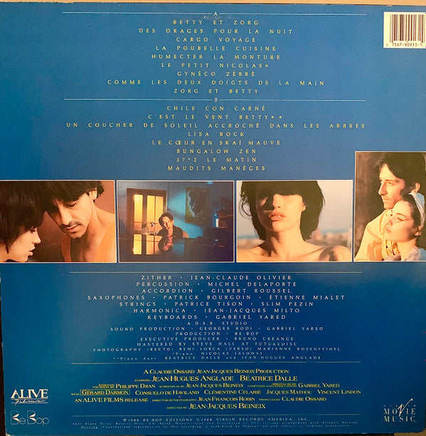 Gabriel Yared : Betty Blue (37°2 Le Matin) (Original Motion Picture Soundtrack) (LP, Album)