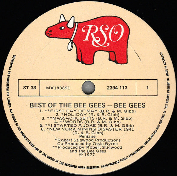 Bee Gees : Best Of Bee Gees (LP, Comp, RE)
