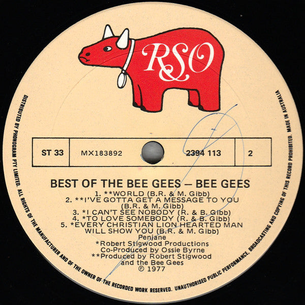Bee Gees : Best Of Bee Gees (LP, Comp, RE)