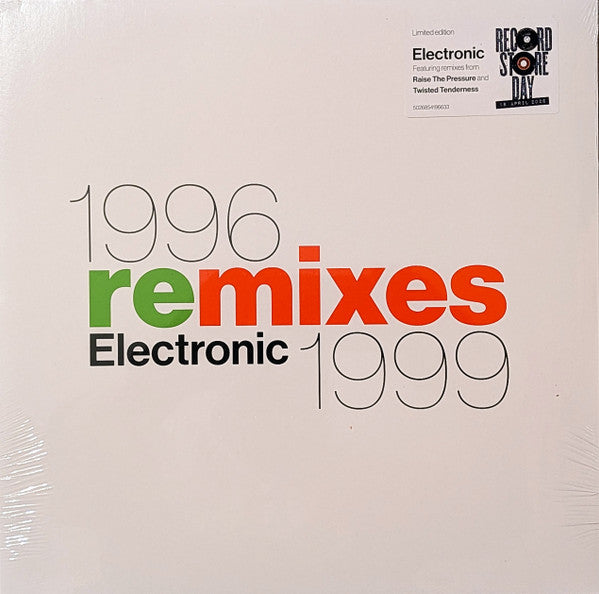 Electronic : 1996 Remixes 1999 (12", EP, RSD, Comp, Ltd)