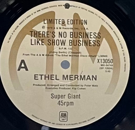 Ethel Merman : There&#39;s No Business Like Show Business / Something For The Boys (12&quot;)