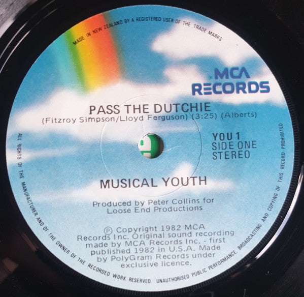 Musical Youth : Pass The Dutchie (7", Single)