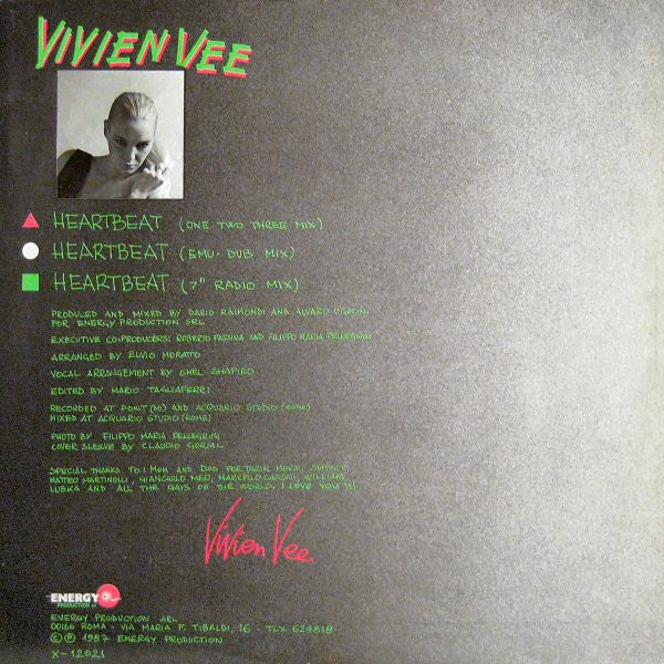 Vivien Vee : Heartbeat (12")