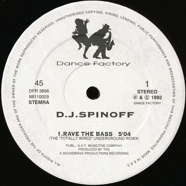 DJ Spinoff : Rave The Bass (12")