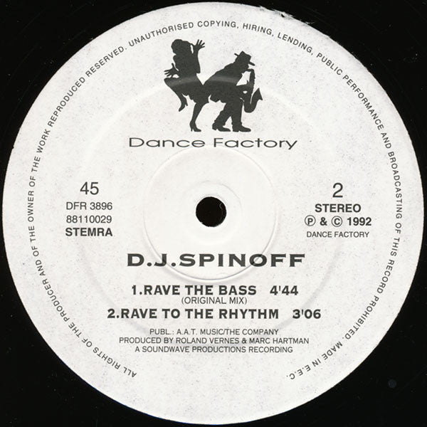 DJ Spinoff : Rave The Bass (12")