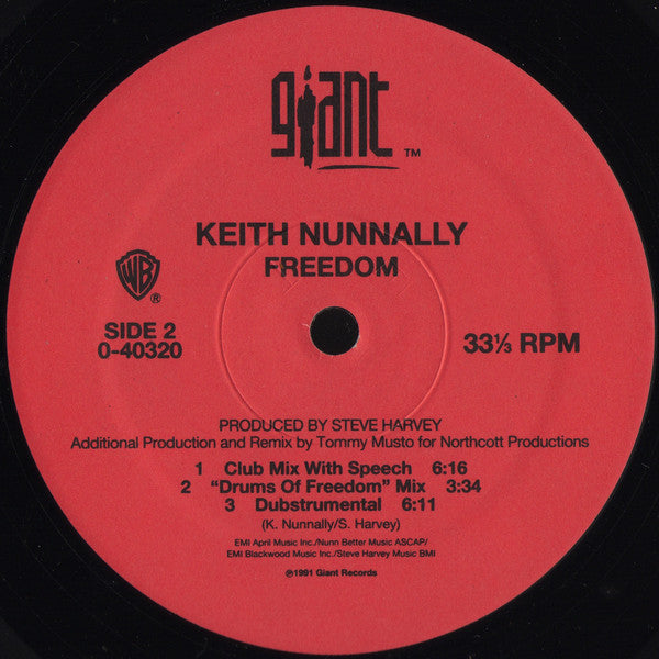 Keith Nunnally : Freedom (12")