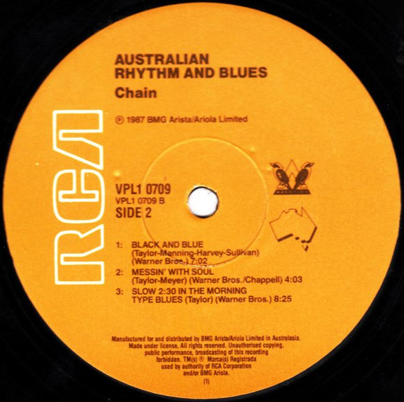 Chain (4) : Australian Rhythm & Blues (LP, Album)