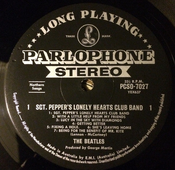 The Beatles : Sgt. Pepper's Lonely Hearts Club Band (LP, Album)