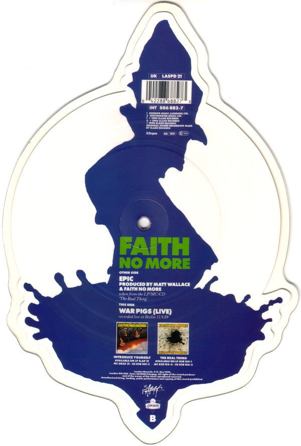 Faith No More : Epic (7", Shape, Single, Pic)