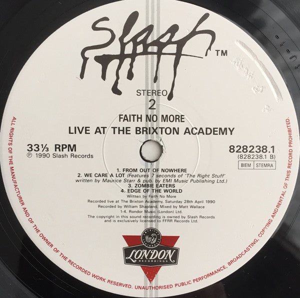Faith No More : Live At The Brixton Academy (LP, Album)