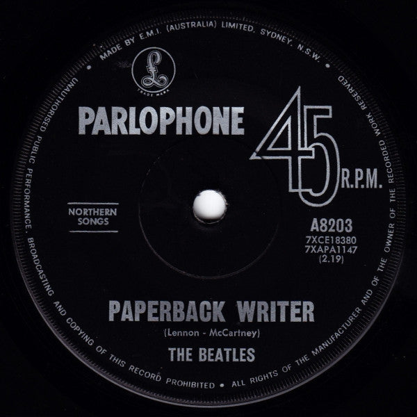 The Beatles : Paperback Writer (7&quot;, Single)