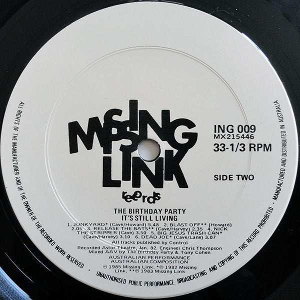 The Birthday Party : It's Still Living (LP, Album)