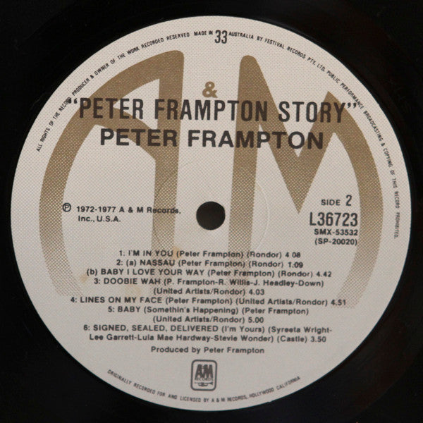 Peter Frampton : Peter Frampton Story (LP, Comp, 8 P)