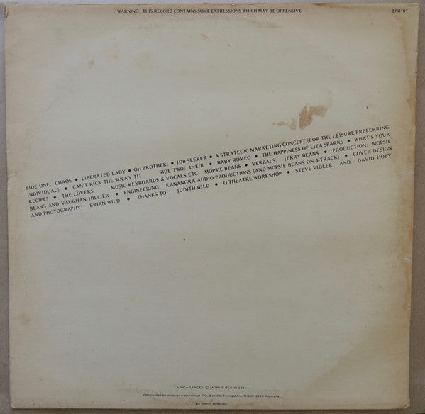 Mopsie Beans : Appearances (LP)