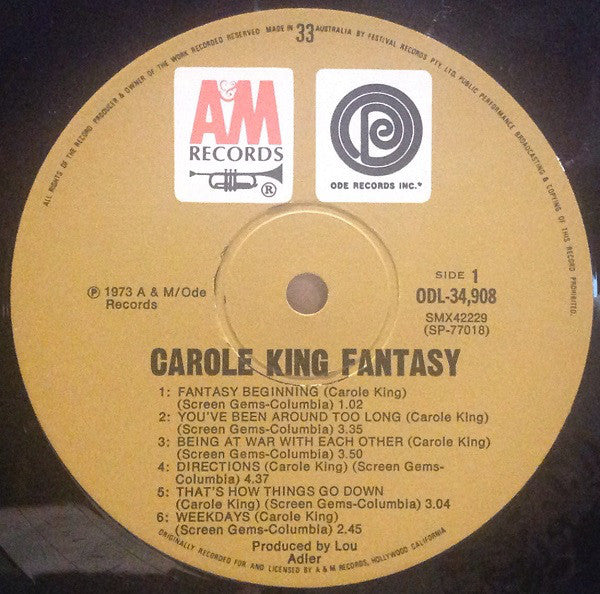 Carole King : Fantasy (LP, Album)