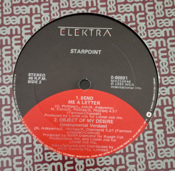 Starpoint : Object Of My Desire (12")