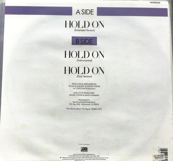 En Vogue : Hold On (12", Single)