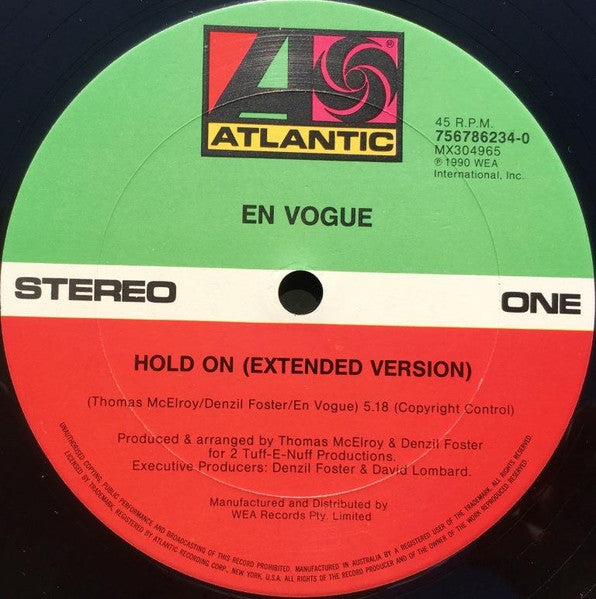 En Vogue : Hold On (12", Single)