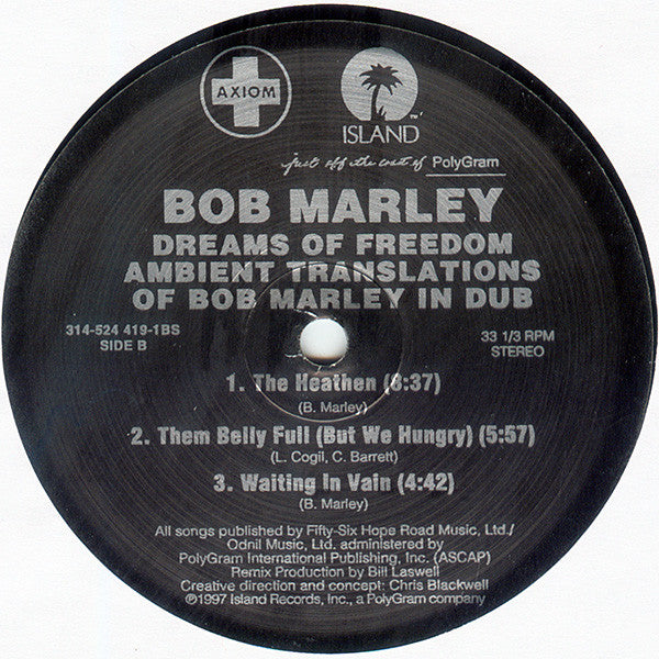 Bob Marley : Dreams Of Freedom (Ambient Translations Of Bob Marley In Dub) (2xLP, Album, Ltd)