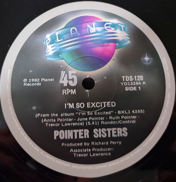 Pointer Sisters : I&#39;m So Excited (12&quot;)